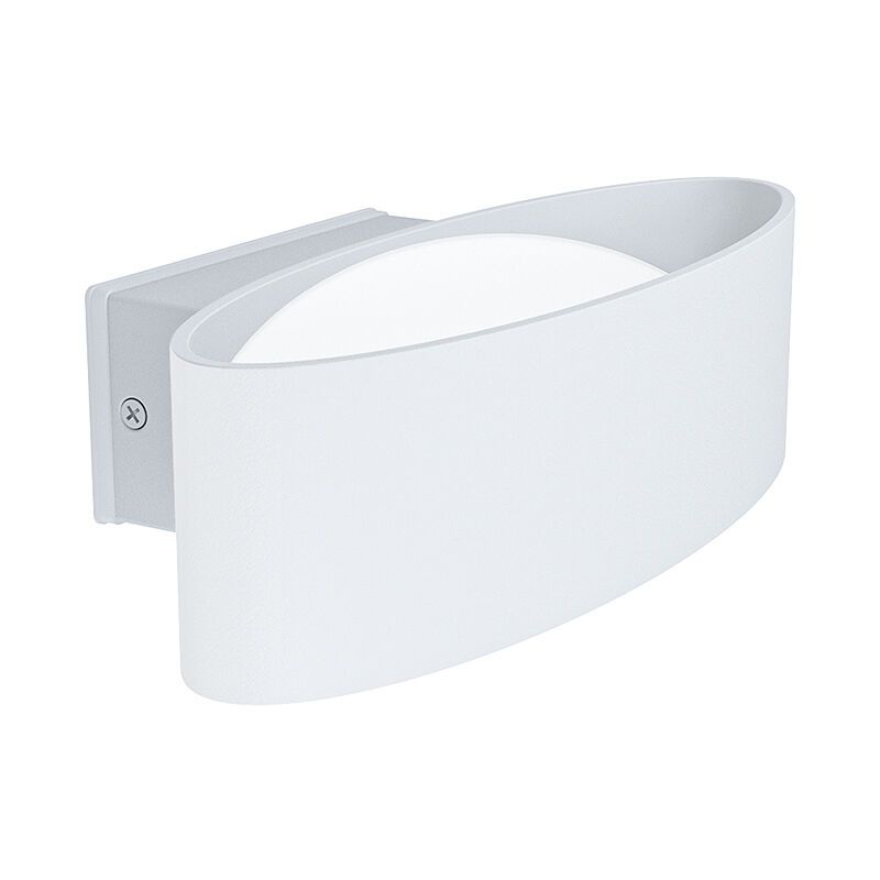 Hvid modern udendørslampe aluminium, Kawita, 10W, 3000K LED, IP44 Hvid modern udendørslampe aluminium, Kawita, 10W, 3000K LED, IP44