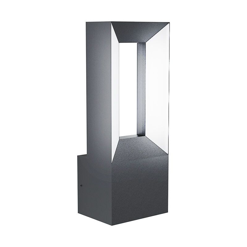 Sort modern udendørslampe aluminium, Larisa, 5W, 3000K LED, IP44 Sort modern udendørslampe aluminium, Larisa, 5W, 3000K LED, IP44