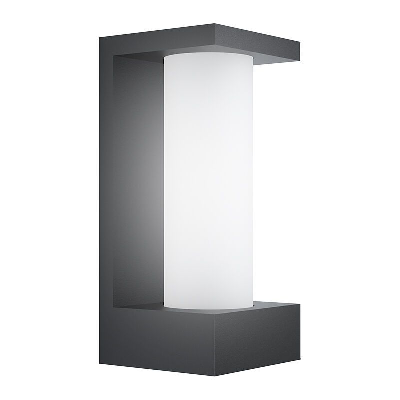 Sort modern udendørslampe aluminium, Lilianne, 6W, 3000K LED, IP44 Sort modern udendørslampe aluminium, Lilianne, 6W, 3000K LED, IP44
