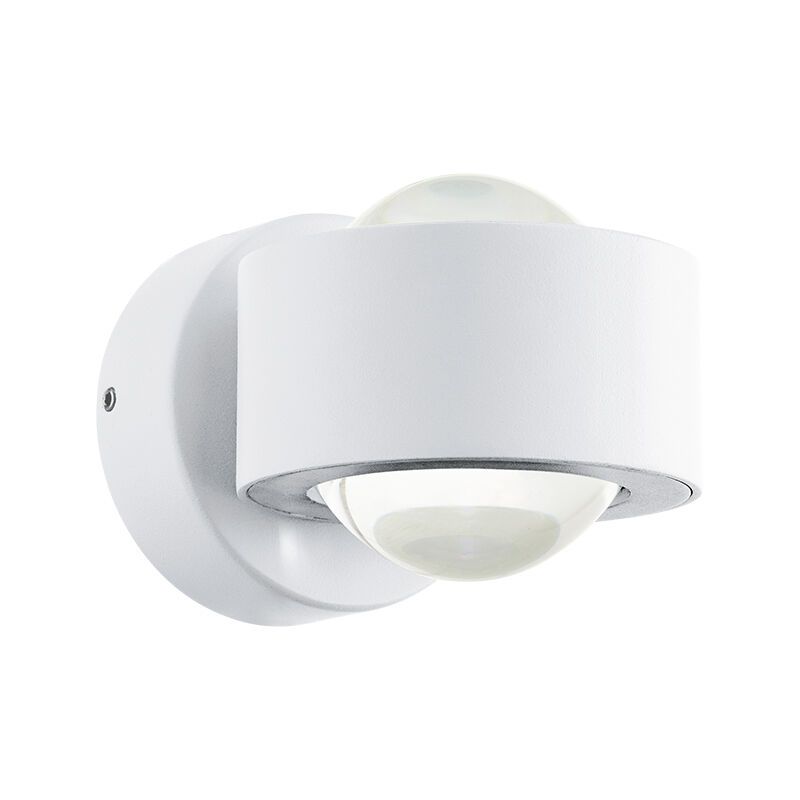 Hvid modern udendørslampe aluminium, Lyn, 2W, 3000K LED, IP44