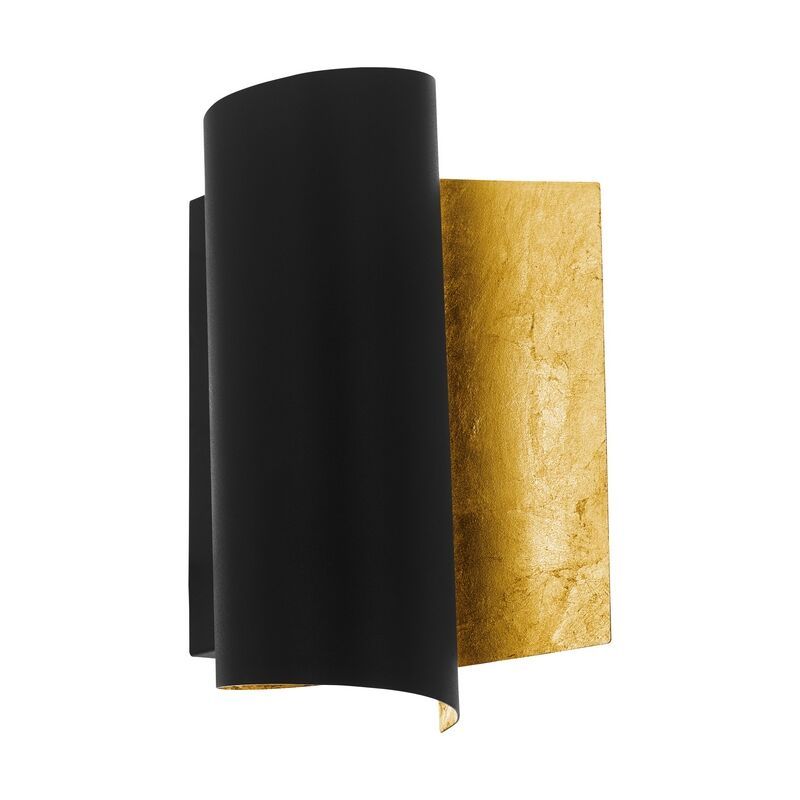 Guld modern væglampe stål, Falicetto