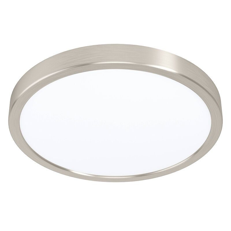 Nikkel smart loftlampe plast, Geraldo, 19,5W, varm til kold hvid justerbar LED, IP44 Nikkel smart loftlampe plast, Geraldo, 19,5W, varm til kold hvid justerbar LED, IP44