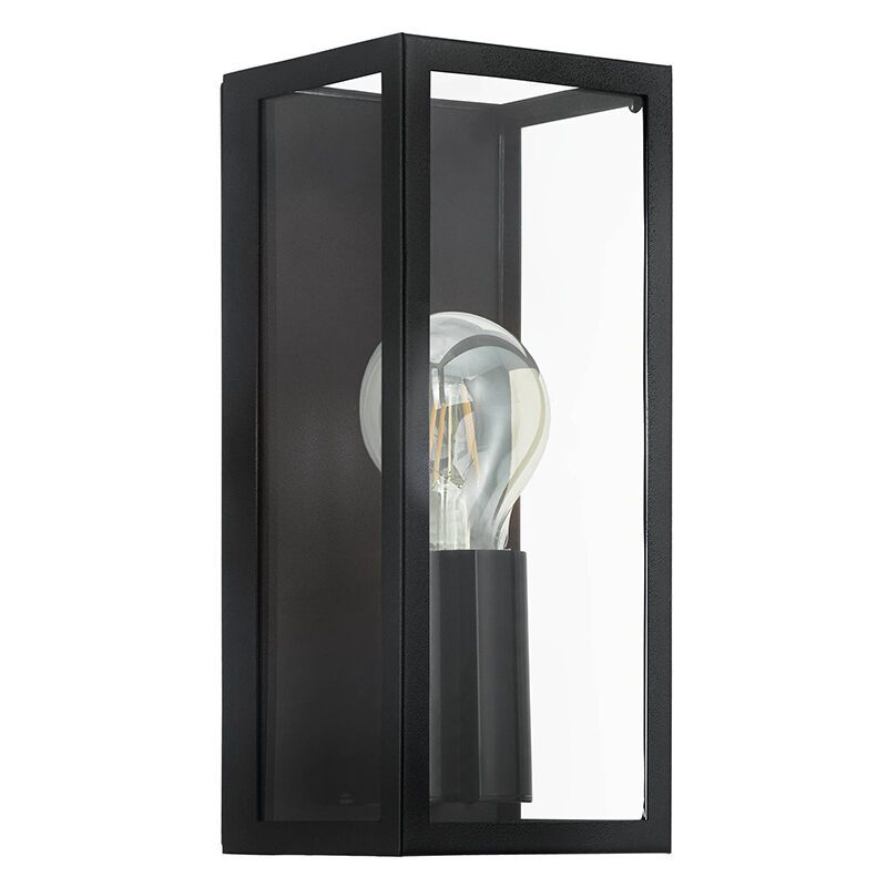 Sort modern væglampe badeværelse glas, Amadou, IP44 Sort modern væglampe badeværelse glas, Amadou, IP44