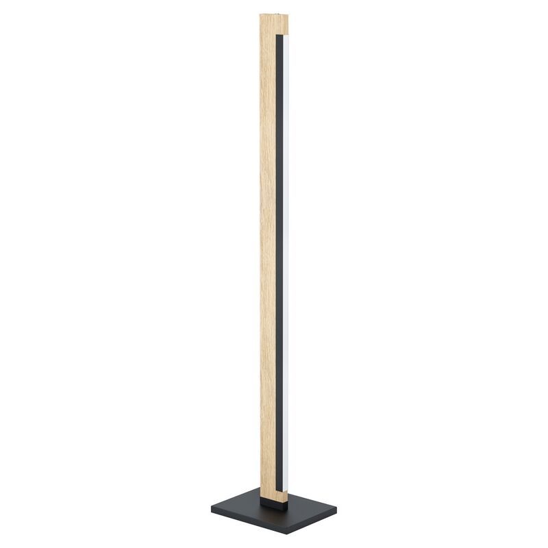 Træ gulv lampe brun, Ludovica, 22W, 3000K LED, med brytare Træ gulv lampe brun, Ludovica, 22W, 3000K LED, med brytare