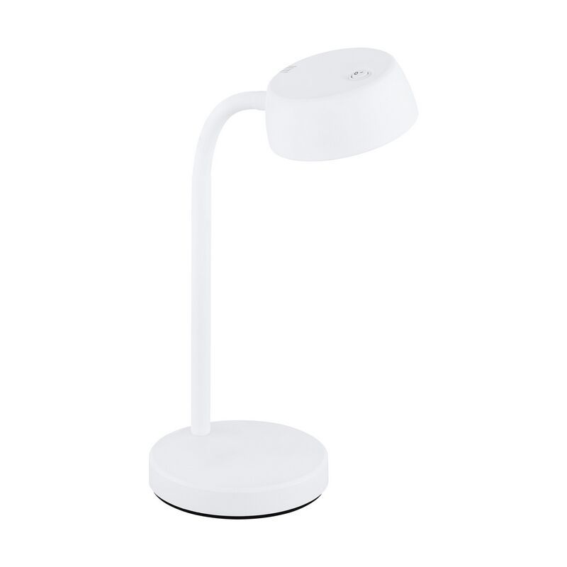 Hvid bordlampe plast, Annelin, 4W, 3000K LED, med brytare