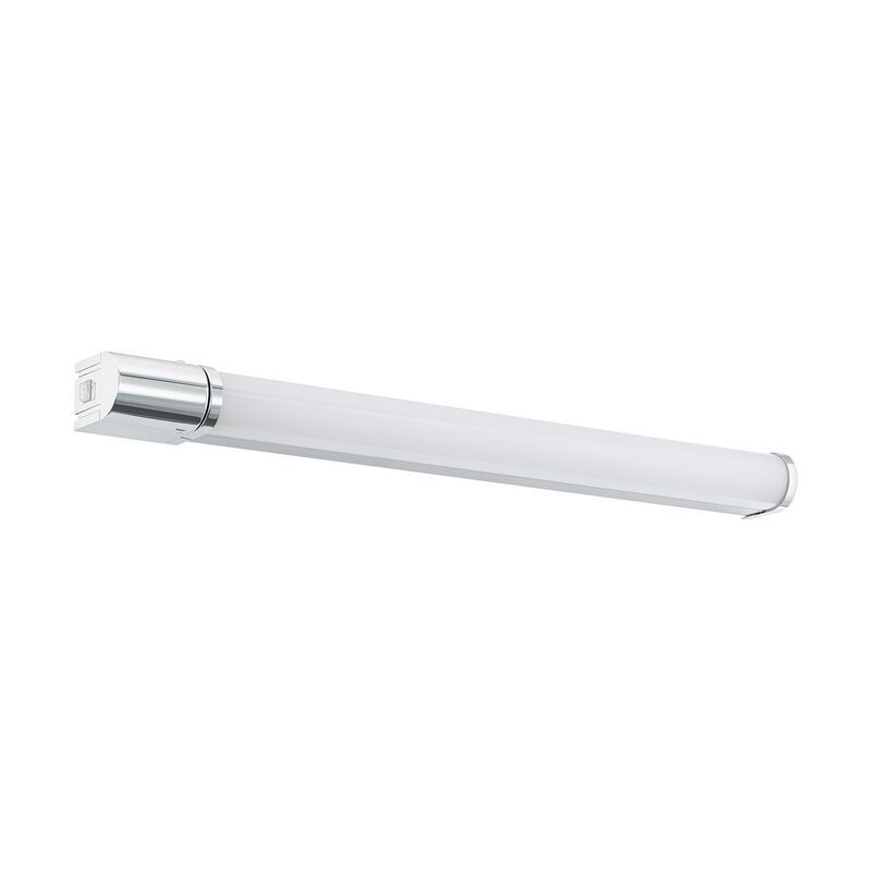 Krom spejllampe aluminium, Wilson, 15W, 4000K LED, IP44, med brytare