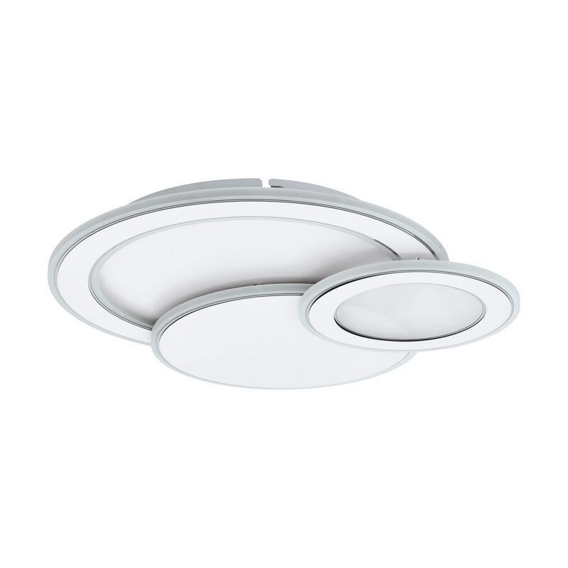 Krom modern plafond stål, Everdina, 11W, justerbar lysfarve LED