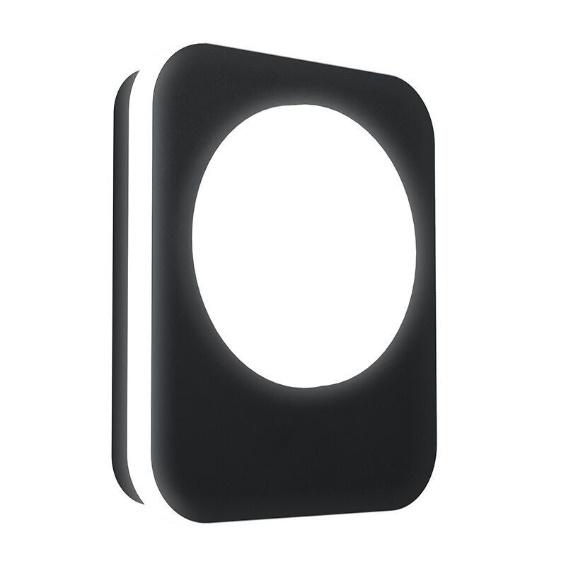 Sort modern udendørslampe aluminium, Luut, 9W, 3000K LED, IP44 Sort modern udendørslampe aluminium, Luut, 9W, 3000K LED, IP44