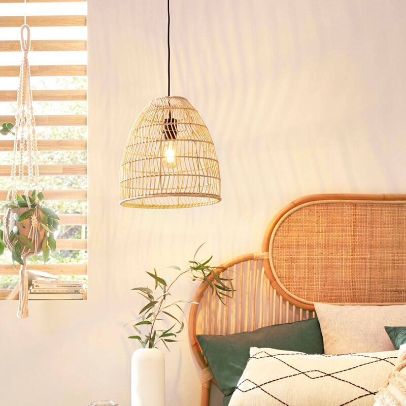 Træ pendler lampe brun, Wilfried Træ pendler lampe brun, Wilfried