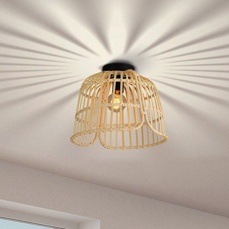 Rattan loftlampe brun, Sicco Rattan loftlampe brun, Sicco