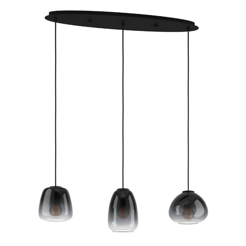 Sort design pendler lampe glas, Yolanda Sort design pendler lampe glas, Yolanda