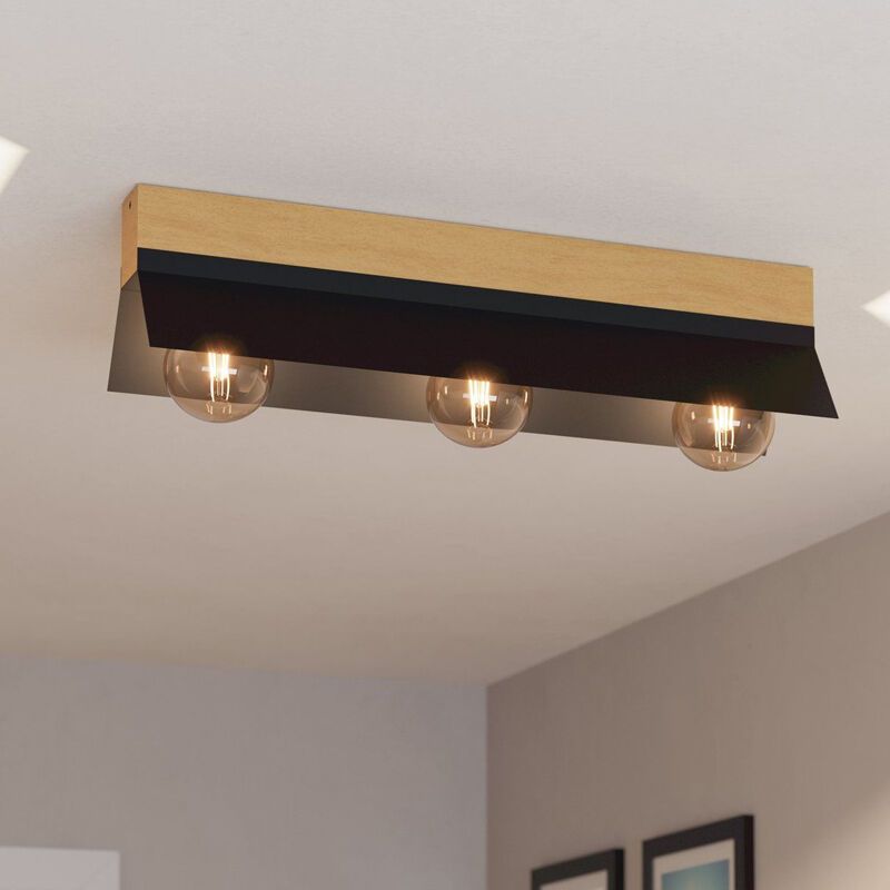 Sort industri loftlampe aluminium, Kyla