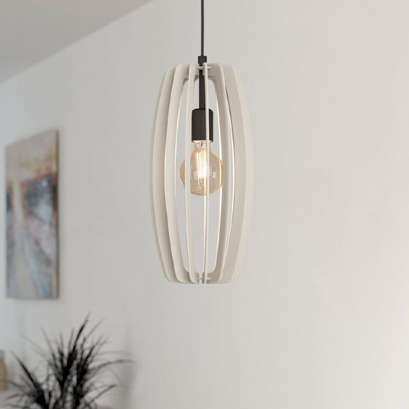 Træ pendler lampe grå, Wilko Træ pendler lampe grå, Wilko