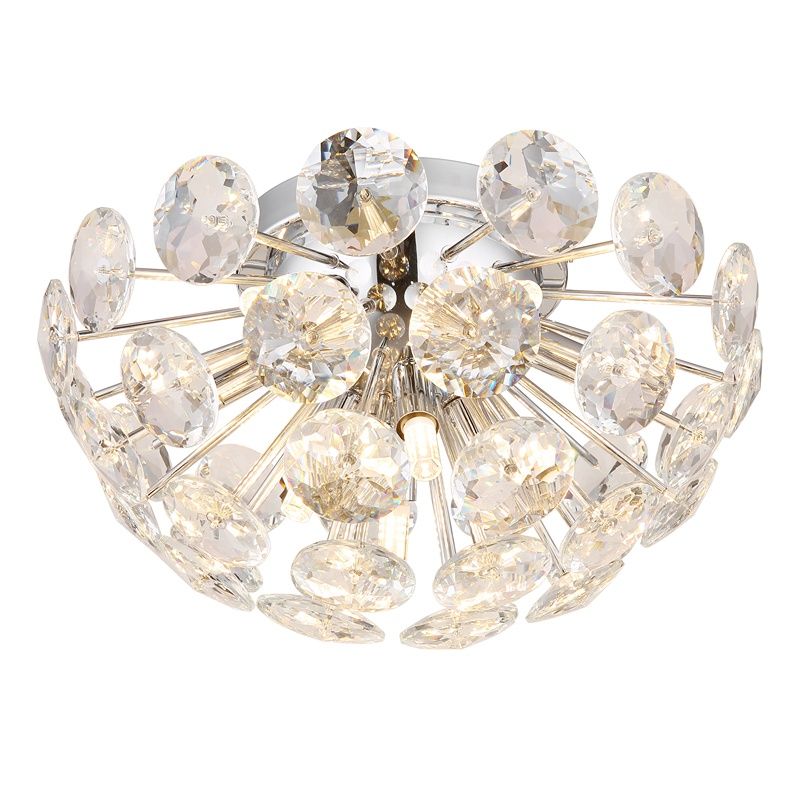 Krom design loftlampe krystal, Viresh Krom design loftlampe krystal, Viresh