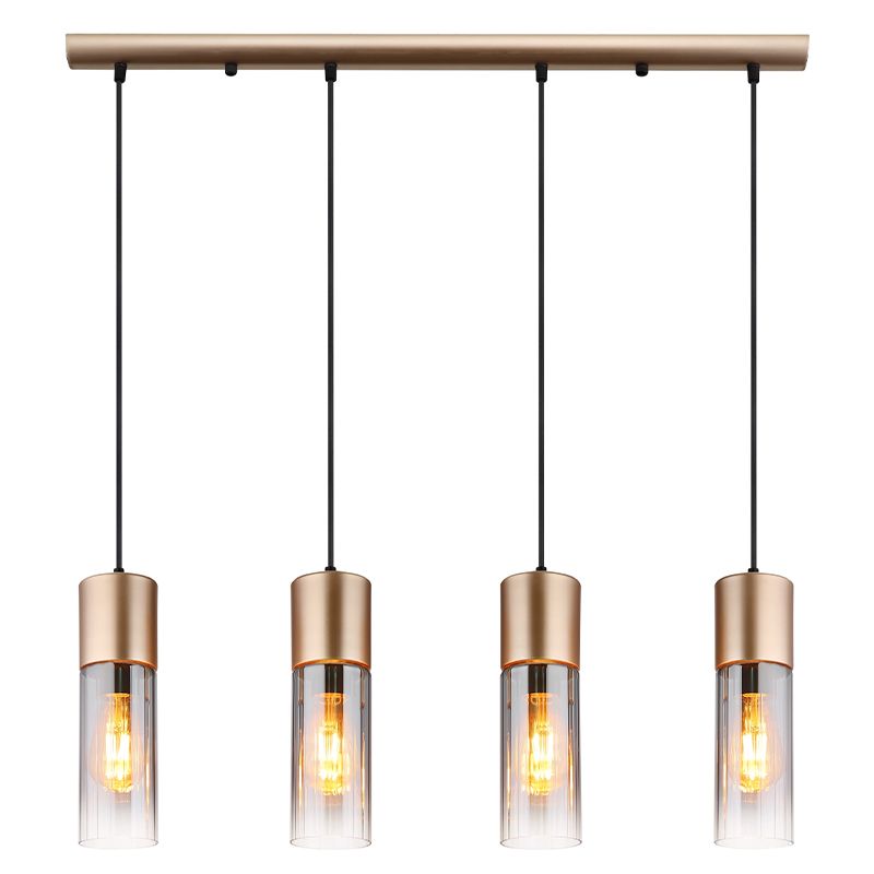 Brun design pendler lampe metal, Xena