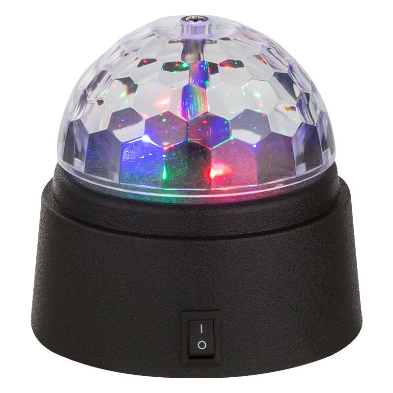 Multi-Farvet diskolys plast, Laurin, 0,6W, RGB LED, med brytare Multi-Farvet diskolys plast, Laurin, 0,6W, RGB LED, med brytare
