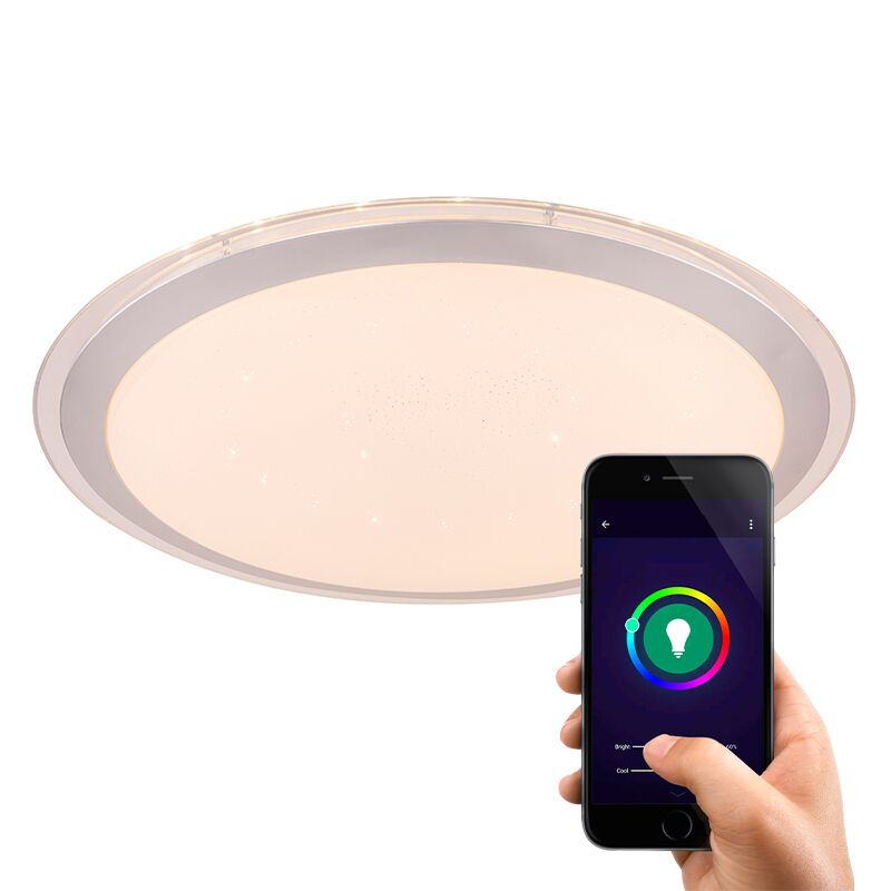 Hvid modern smart loftlampe metal, Vinay, 30W, RGBW LED