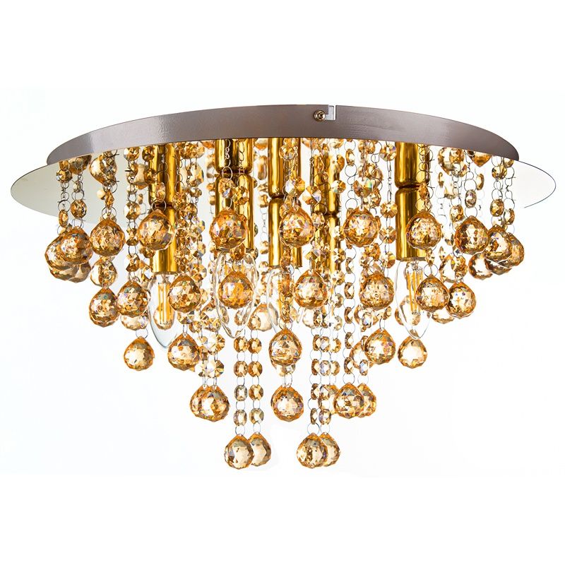Guld design loftlampe metal, Luus