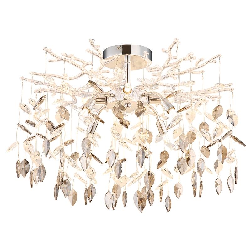 Krom design loftlampe glas, Derck