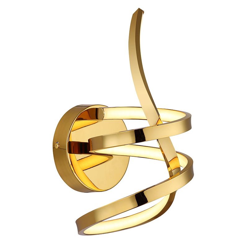 Guld design væglampe aluminium, Mouhsine, 18W, 3000K LED