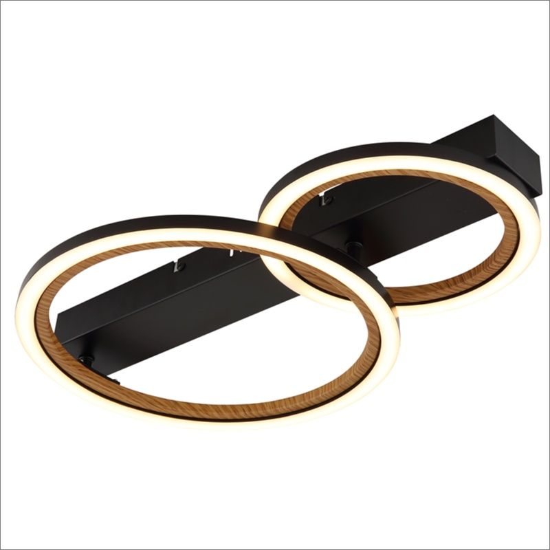 Sort design loftlampe aluminium, Danieke, 30W, 3000K LED