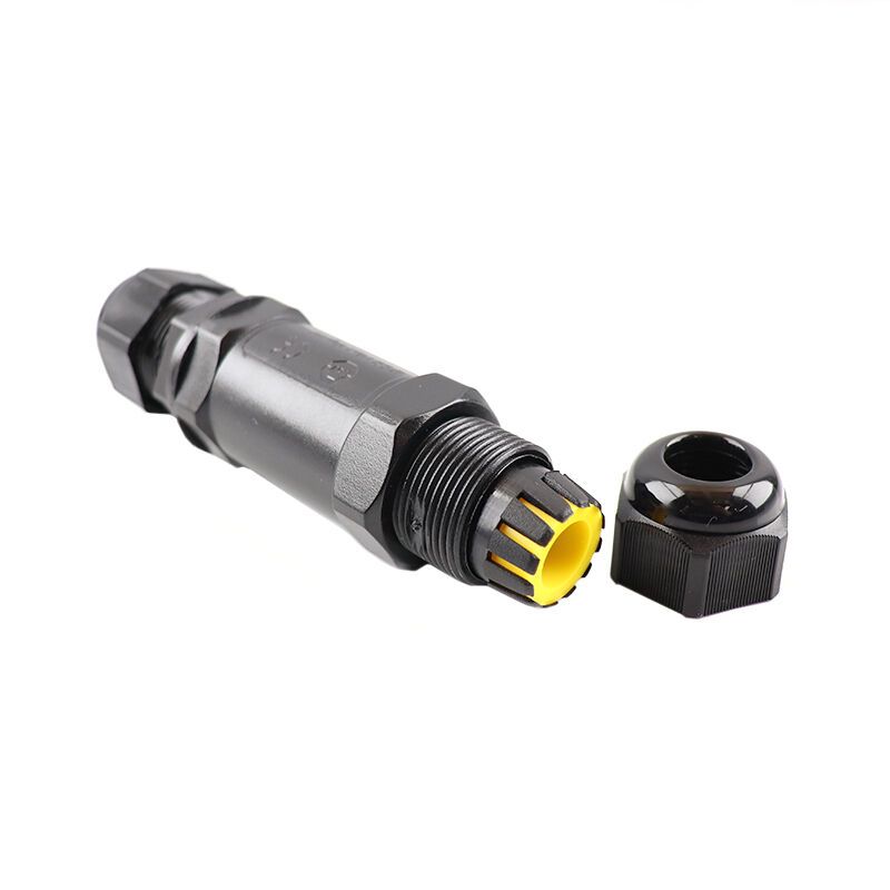 Sort Vandtæt kabelkobling IP68, max 3 x 1,5mm Sort Vandtæt kabelkobling IP68, max 3 x 1,5mm