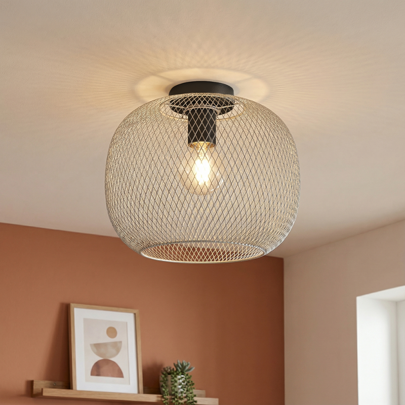 Industri loftlampe grå, Emado