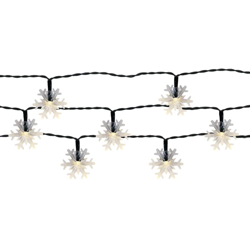 Snefnug solcelleledning havebelysning 50 LED varm hvid