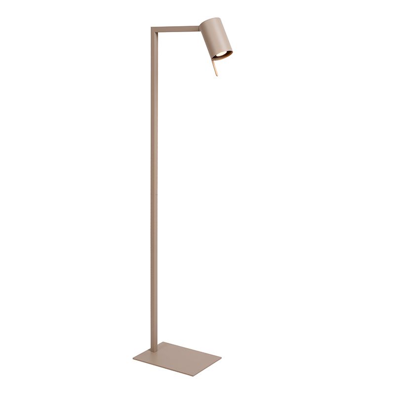 Taupe skrivebordslampe modern, Lesley, med brytare
