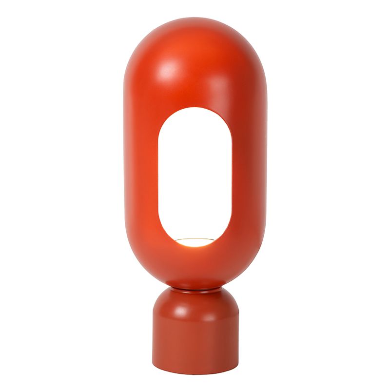 Orange bordlampe modern, Barris, med brytare Orange bordlampe modern, Barris, med brytare