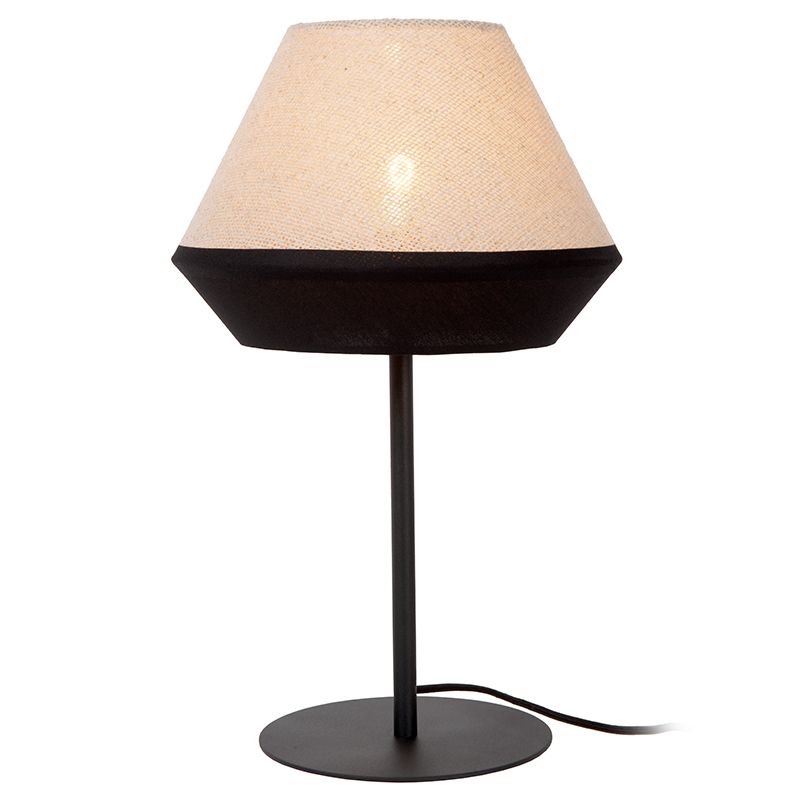 Beige bordlampe modern, Kala, med brytare Beige bordlampe modern, Kala, med brytare