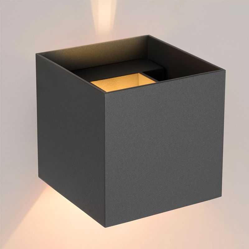 Grå væglampe modern, Xio Grå væglampe modern, Xio