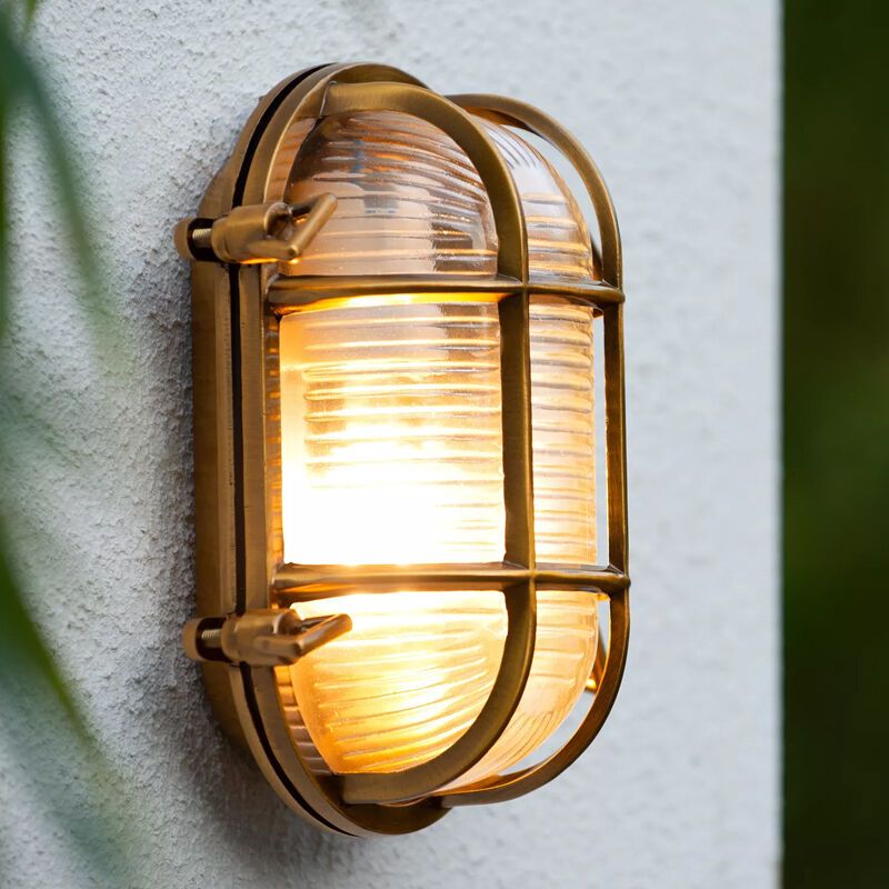 Guld udendørslampe retro, Dudley, IP65 Guld udendørslampe retro, Dudley, IP65