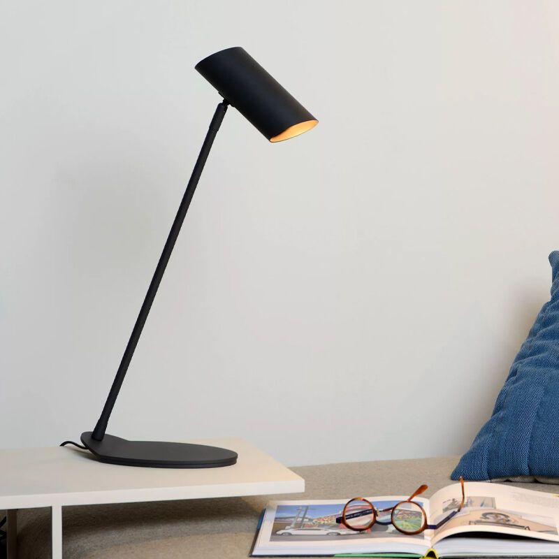 Antracit skrivebordslampe modern, Hester, med brytare