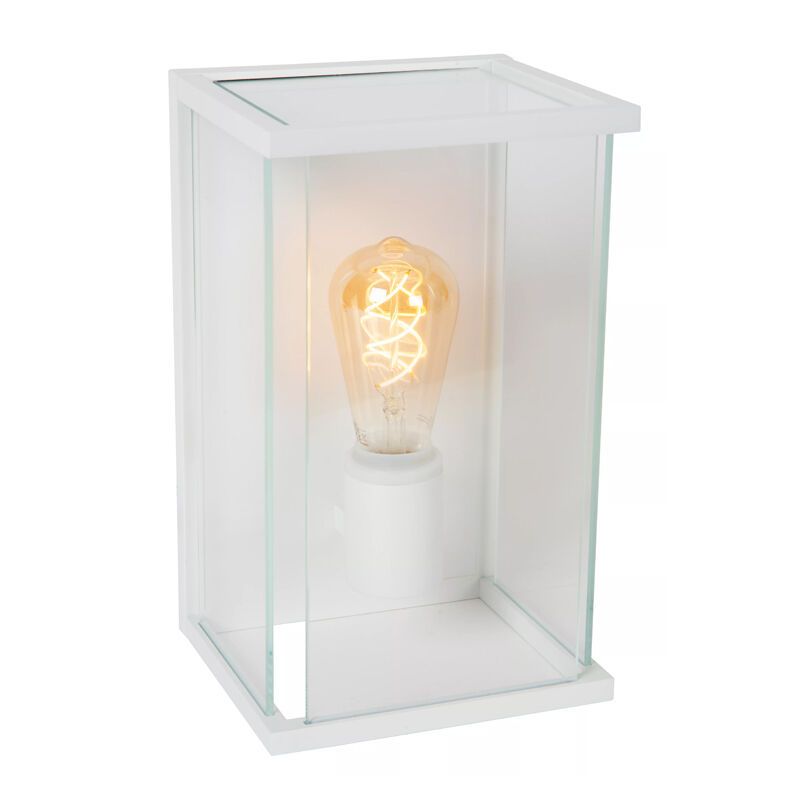 Hvid udendørslampe modern, Claire, IP54