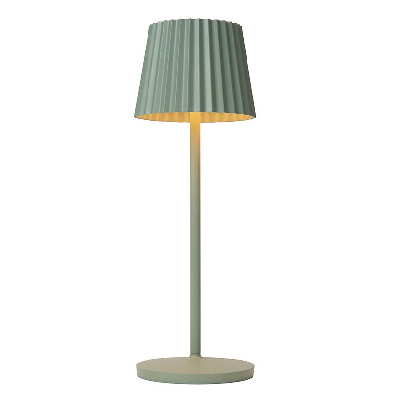 Grøn udendørs bordlampe rustik, Justine, 2W, 2700K LED, IP54, med beröringsdimmer Grøn udendørs bordlampe rustik, Justine, 2W, 2700K LED, IP54, med beröringsdimmer