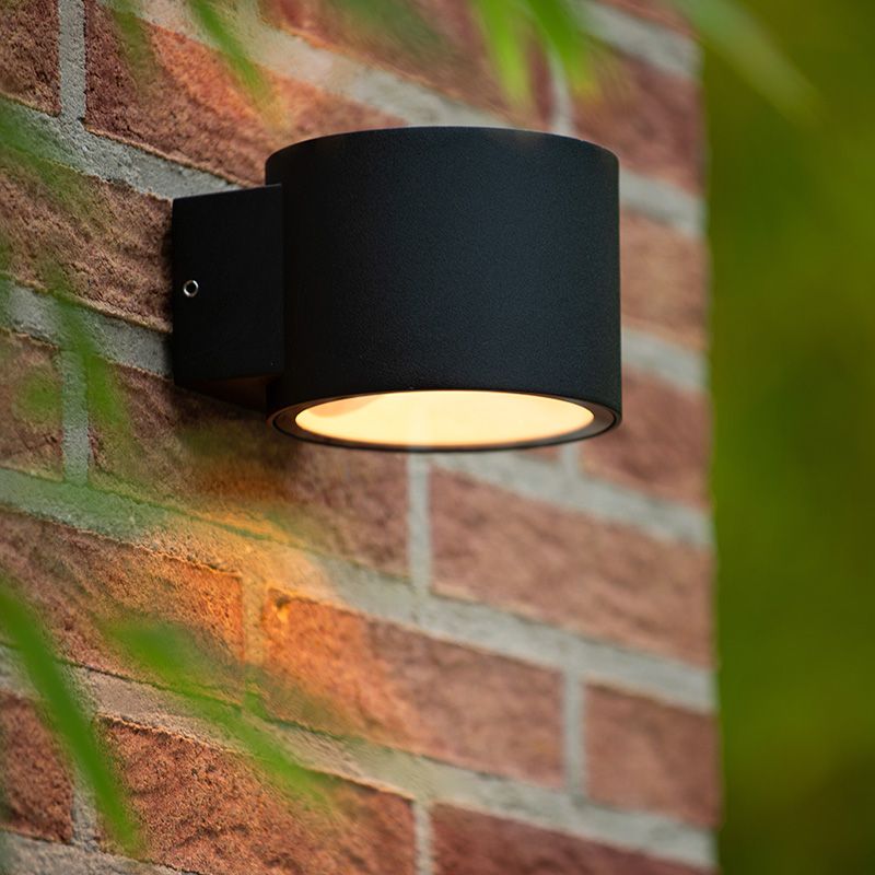 Sort up down væglampe modern, Oxford, IP54