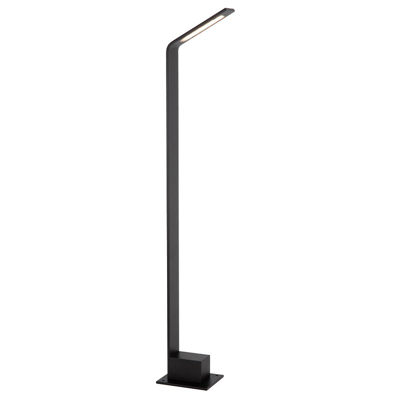 Sort udendørslampe modern, Lawford, 6W, 3000K LED, IP54