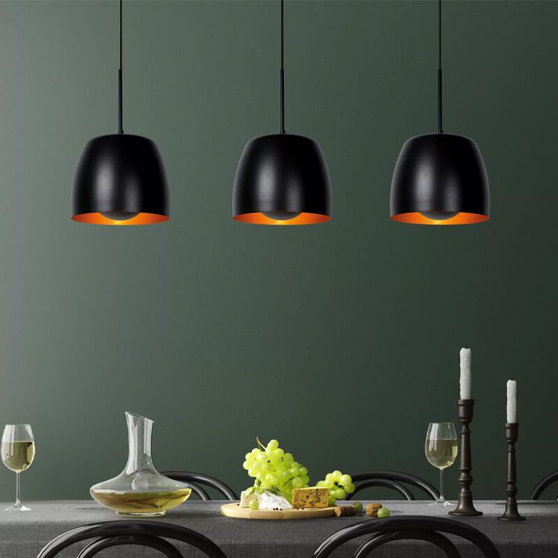 Sort pendler lampe klassisk, Nolan