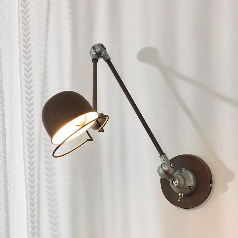 Rustfarvet væglampe industri, Honore, med brytare