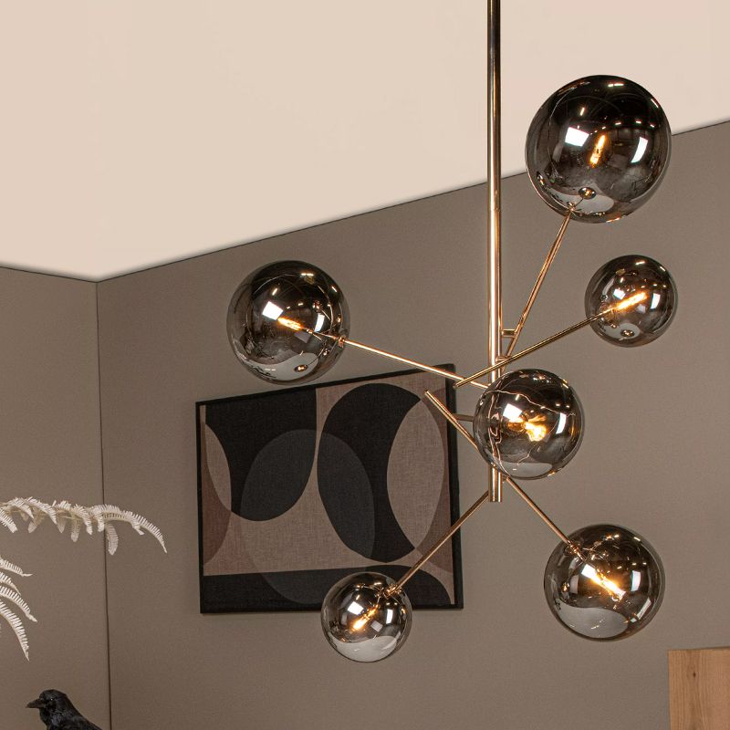 Guld pendler lampe modern, Alara