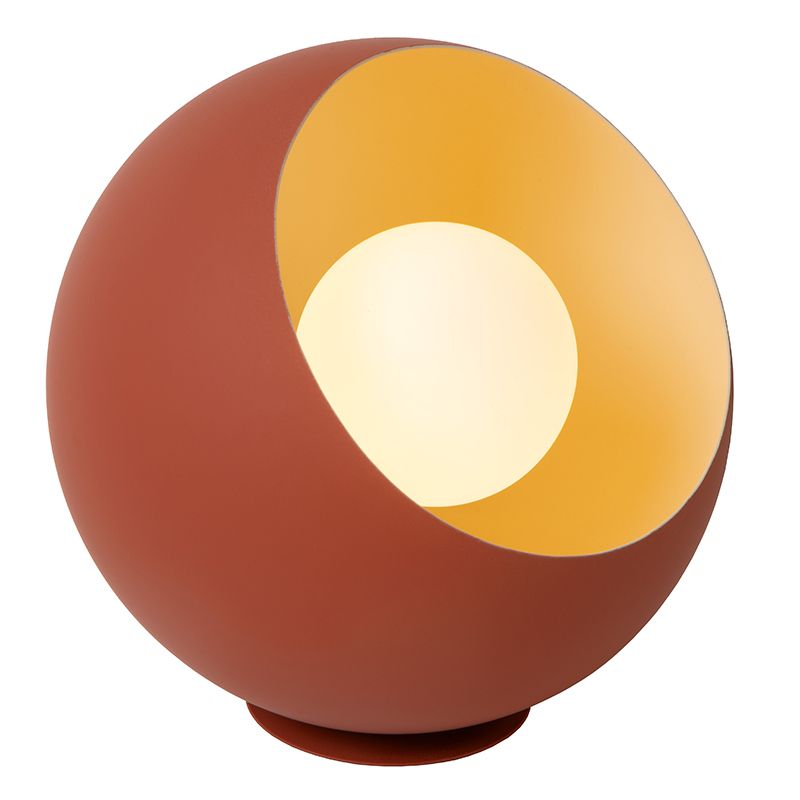 Orange bordlampe modern, Doredos, med brytare