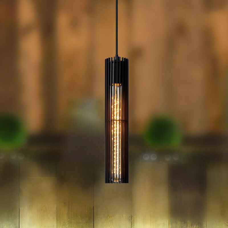 Sort pendler lampe modern, Lionel