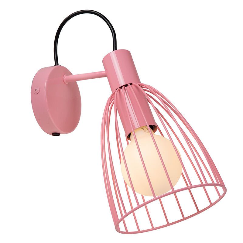 Beige væglampe til børneværelse stof, Macarons