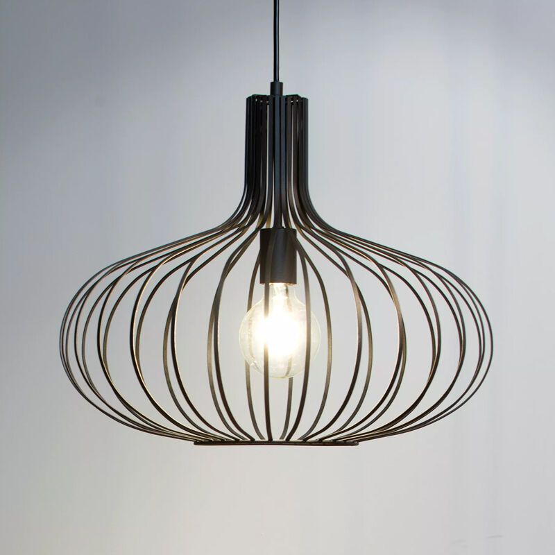 Sort pendler lampe retro, Manuela