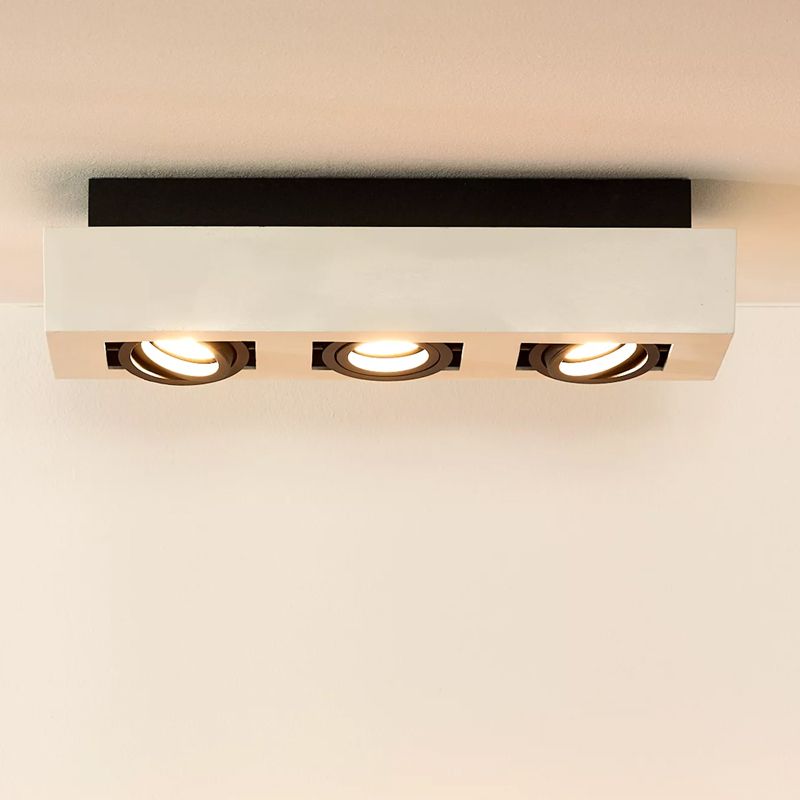 Hvid påbygningsspot modern, Xirax