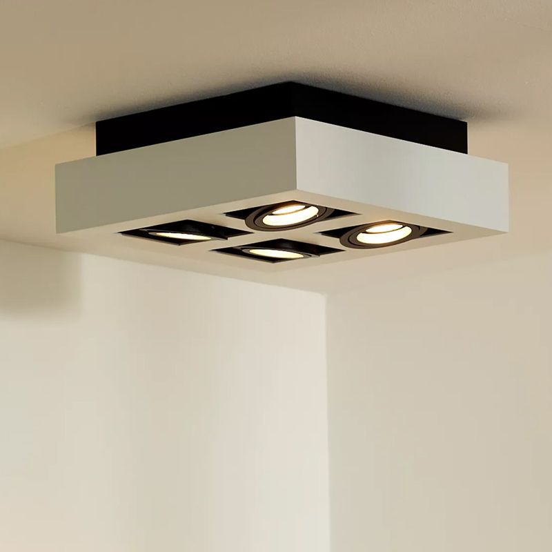 Hvid påbygningsspot modern, Xirax