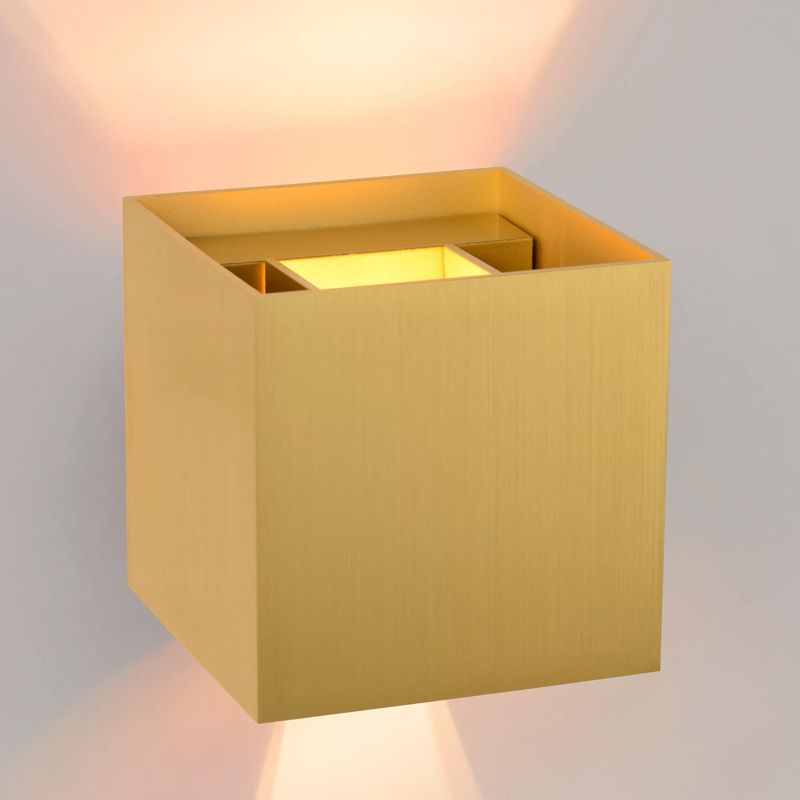 Guld up down væglampe modern, Xio