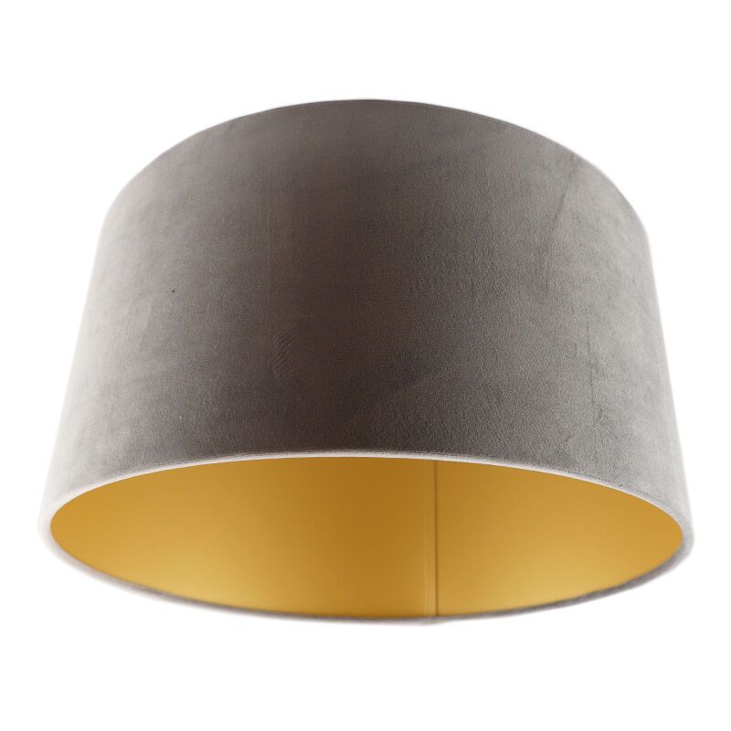 Modern velour lampeskærm guld, Milene