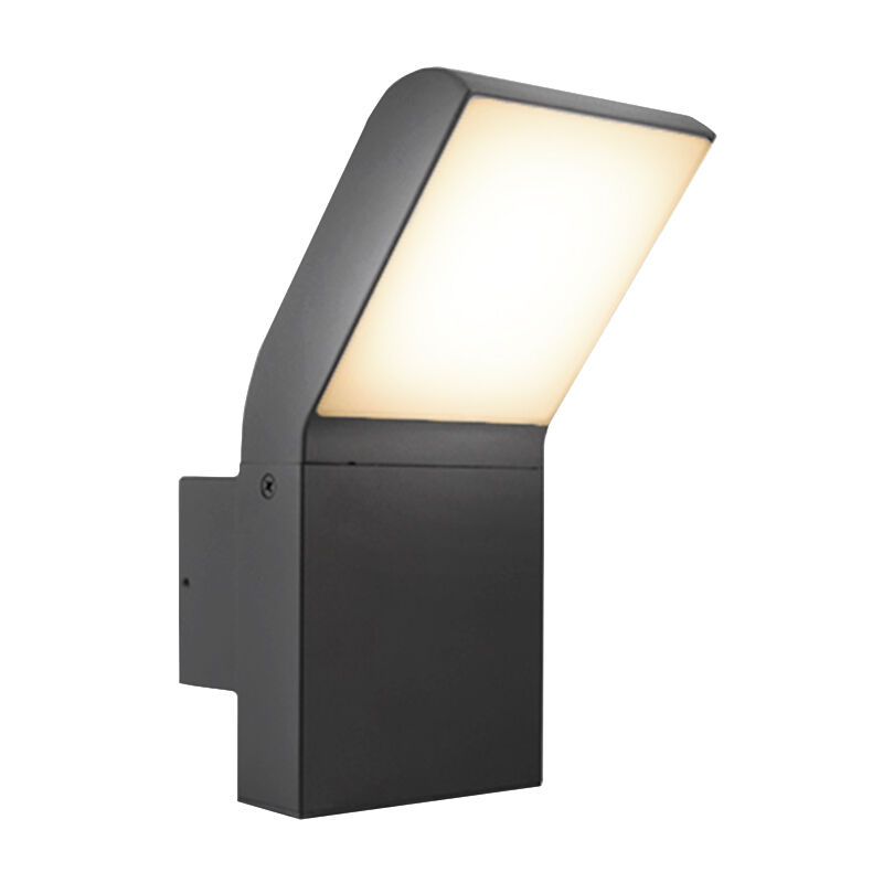 Aluminium udendørslampe antracit, Andor, 12W, 4000K LED, IP54